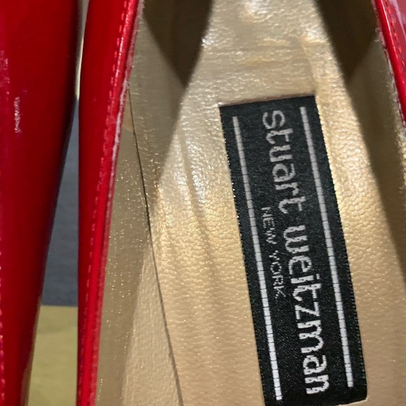 Vintage Stuart Weitzman Red Patent Stilettos Sz 9M - Picture 3 of 8